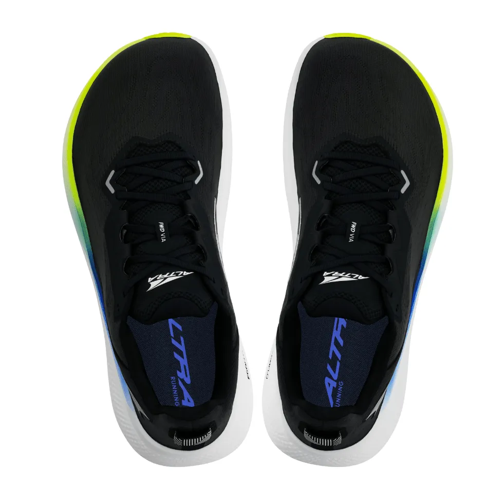 full - length midsole running shoes Comfort - arch Altra Men's FWD Via Running Shoes in Black/Blue AW25