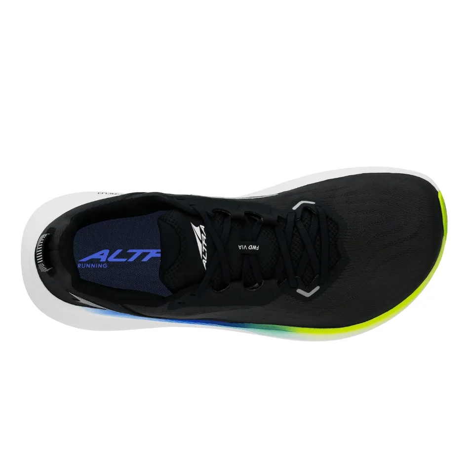 running shoes with EVA sole Altra Men's FWD Via Running Shoes in Black/Blue AW25