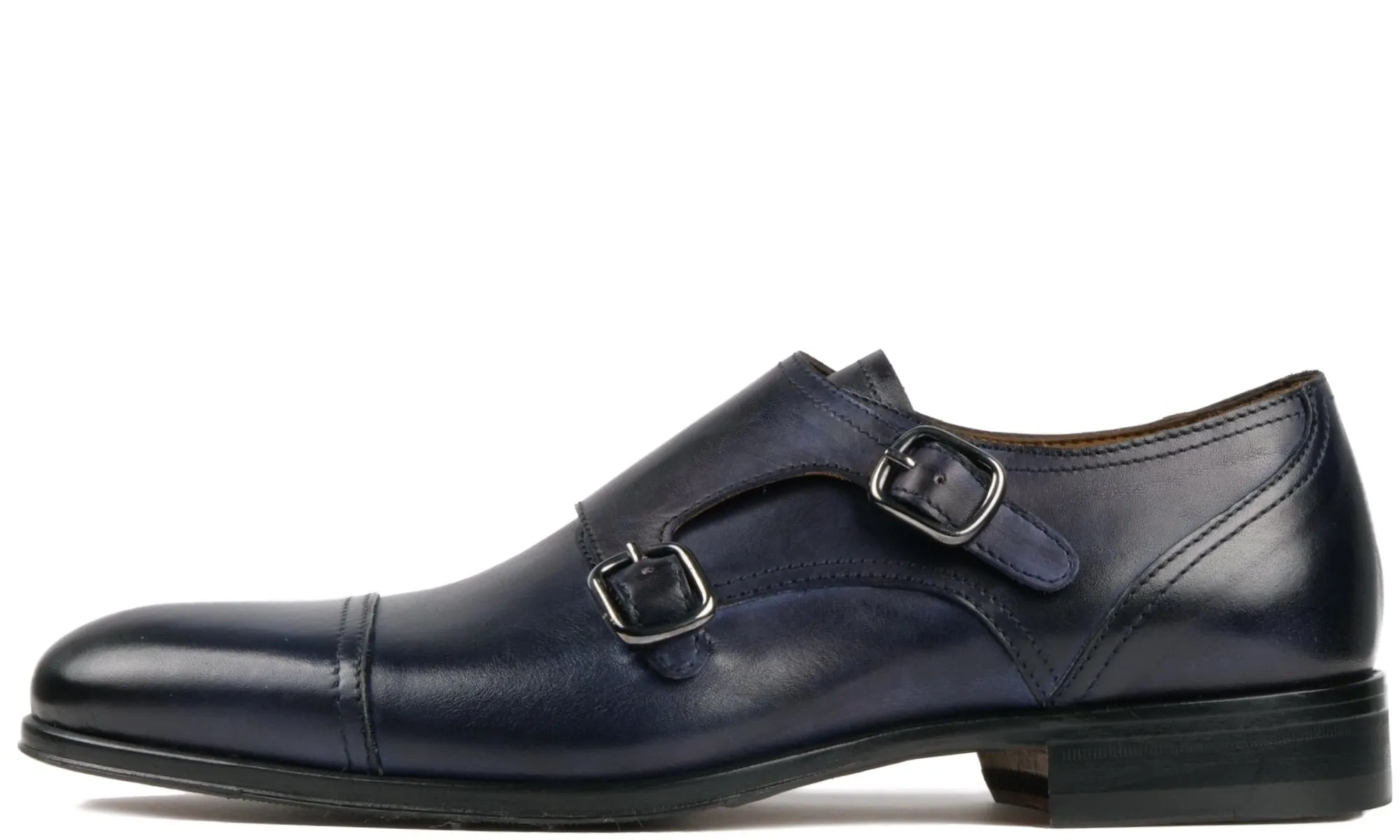 Bourne Monk Strap Blue Everyday Luxury