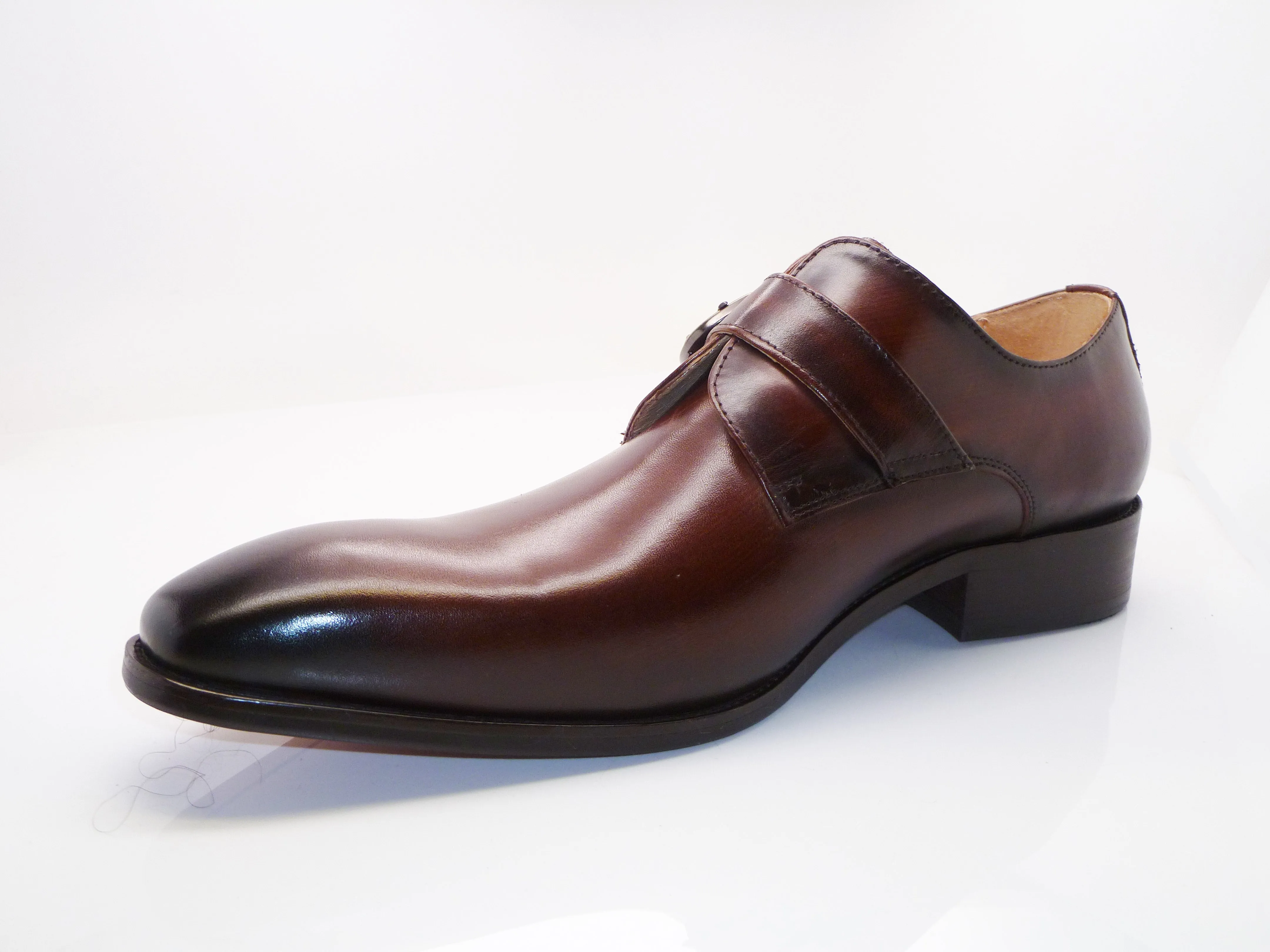 Power Walk Calfskin Monkstrap Chestnut