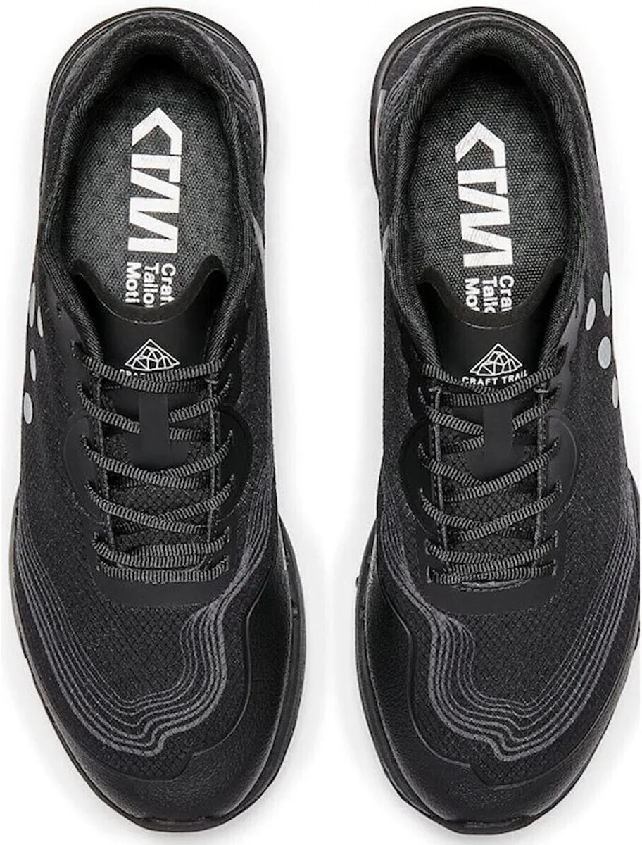 Craft OCRxCTM Vibram Elite Mens Trail Running Shoes - Black Power Lifting Outdoor Ready
