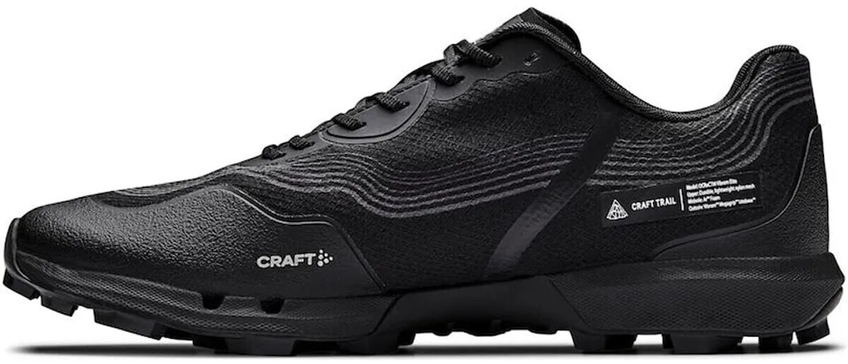 Foam Cushion Craft OCRxCTM Vibram Elite Mens Trail Running Shoes - Black