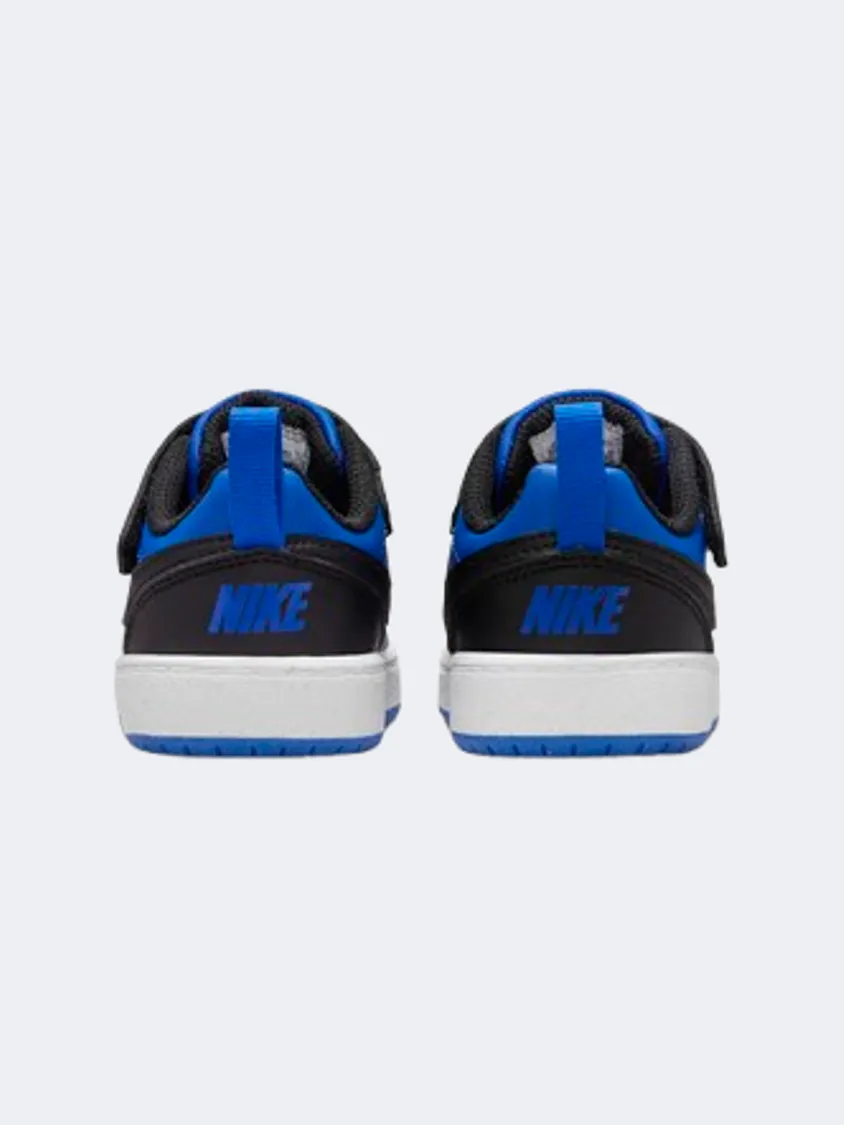 Nike Court Borough Recraft Infant-Boys Lifestyle Shoes Game Royal/Black Virtual Step Fiber Mix