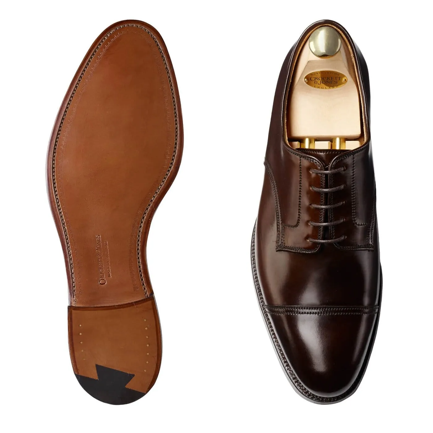 Bradford Dark Brown Cordovan Fine Polish Lined Style