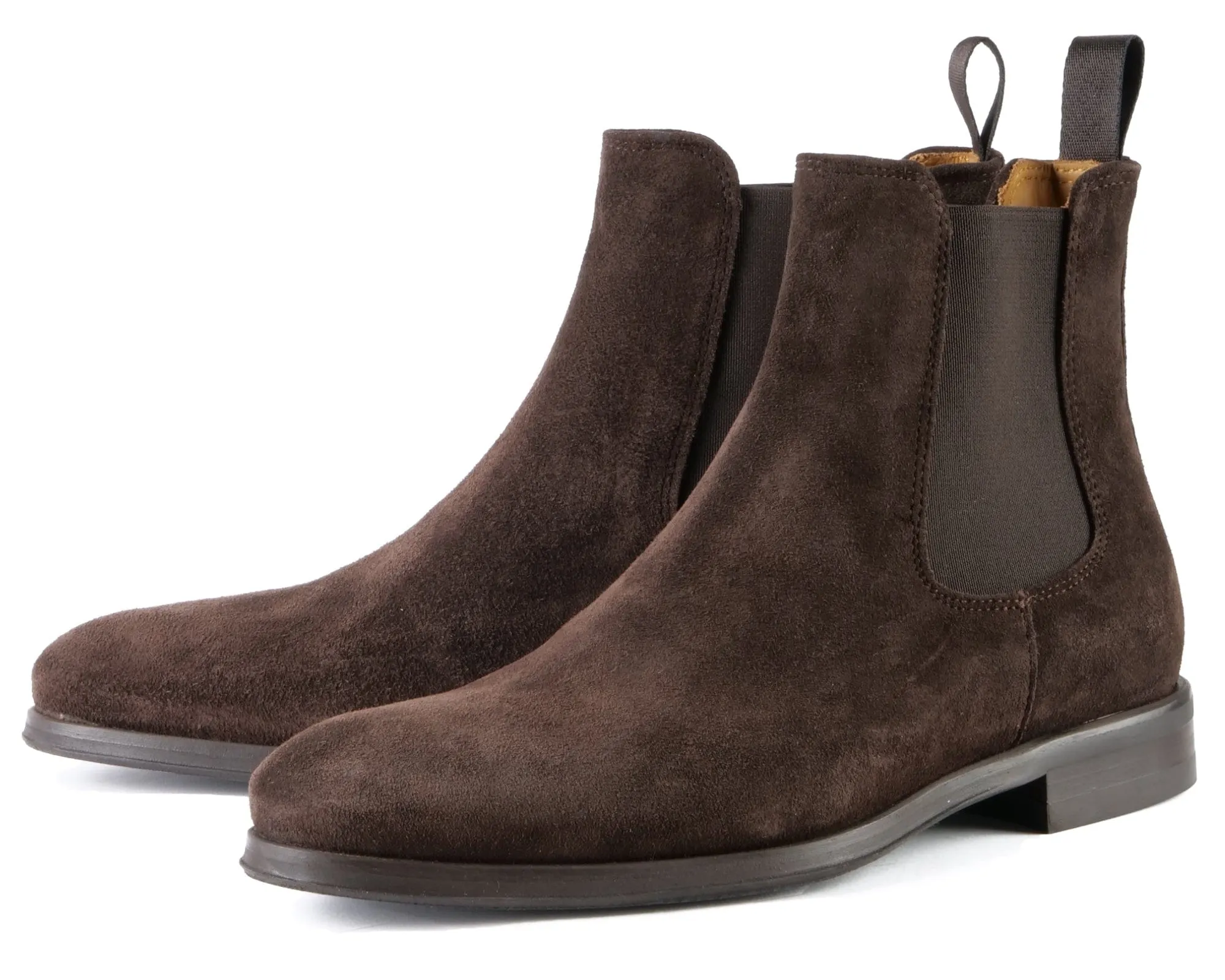 Comfortable Walk Eastwood Chelsea Boot Brown Suede Vibram