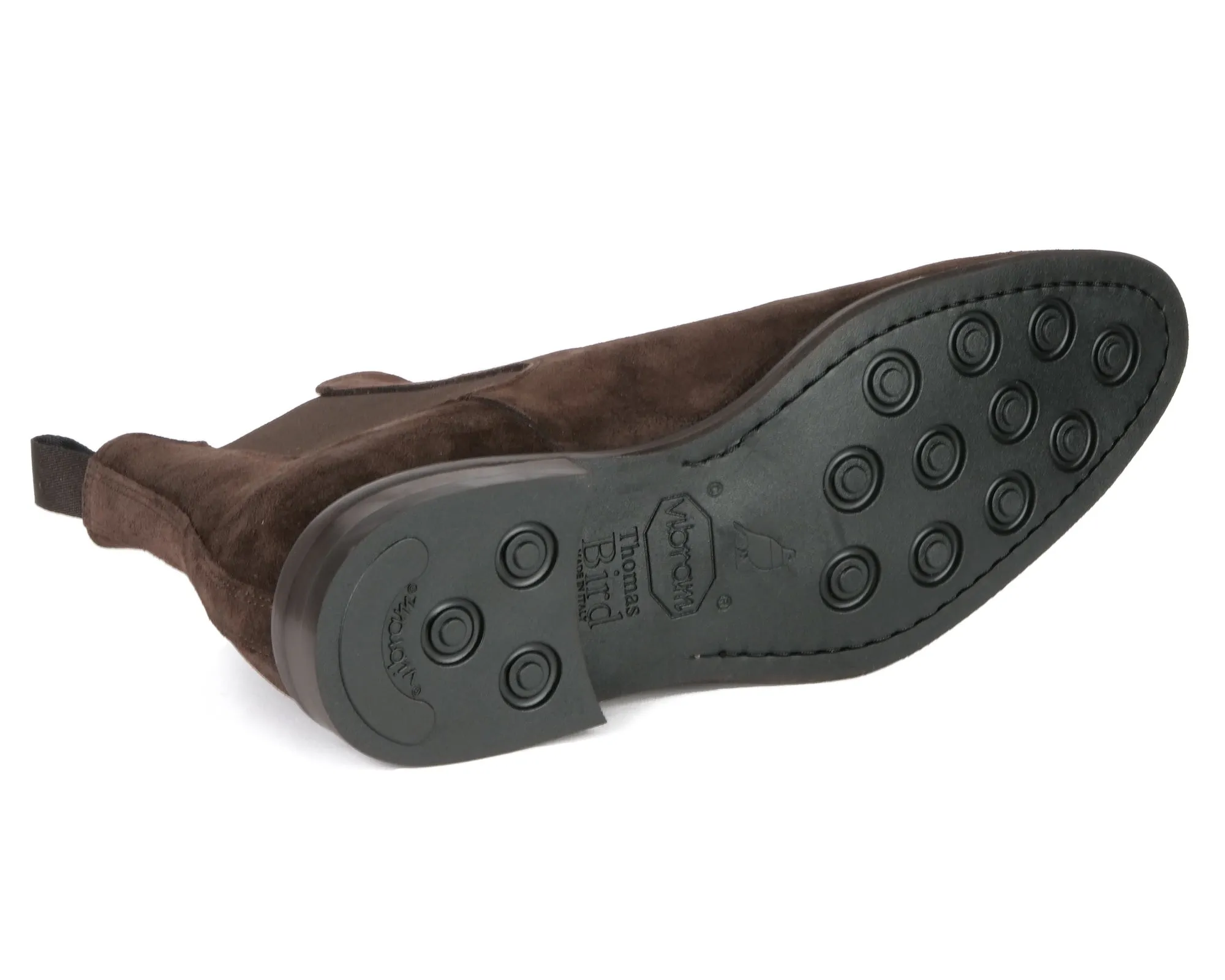 Walk-In-Style Quick On Boots Eastwood Chelsea Boot Brown Suede Vibram