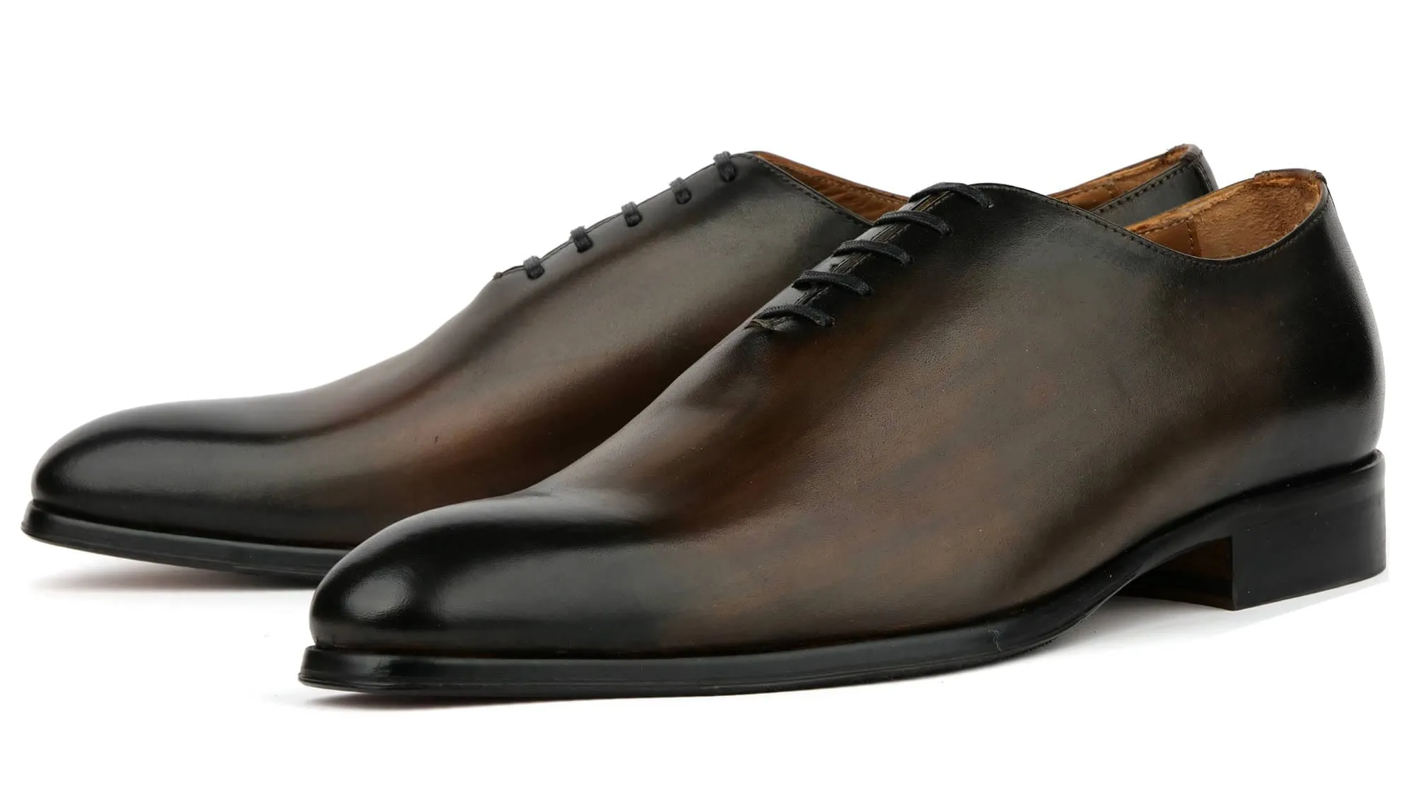Travel Style Professional Fit Benson Wholecut Custom Patina Brown