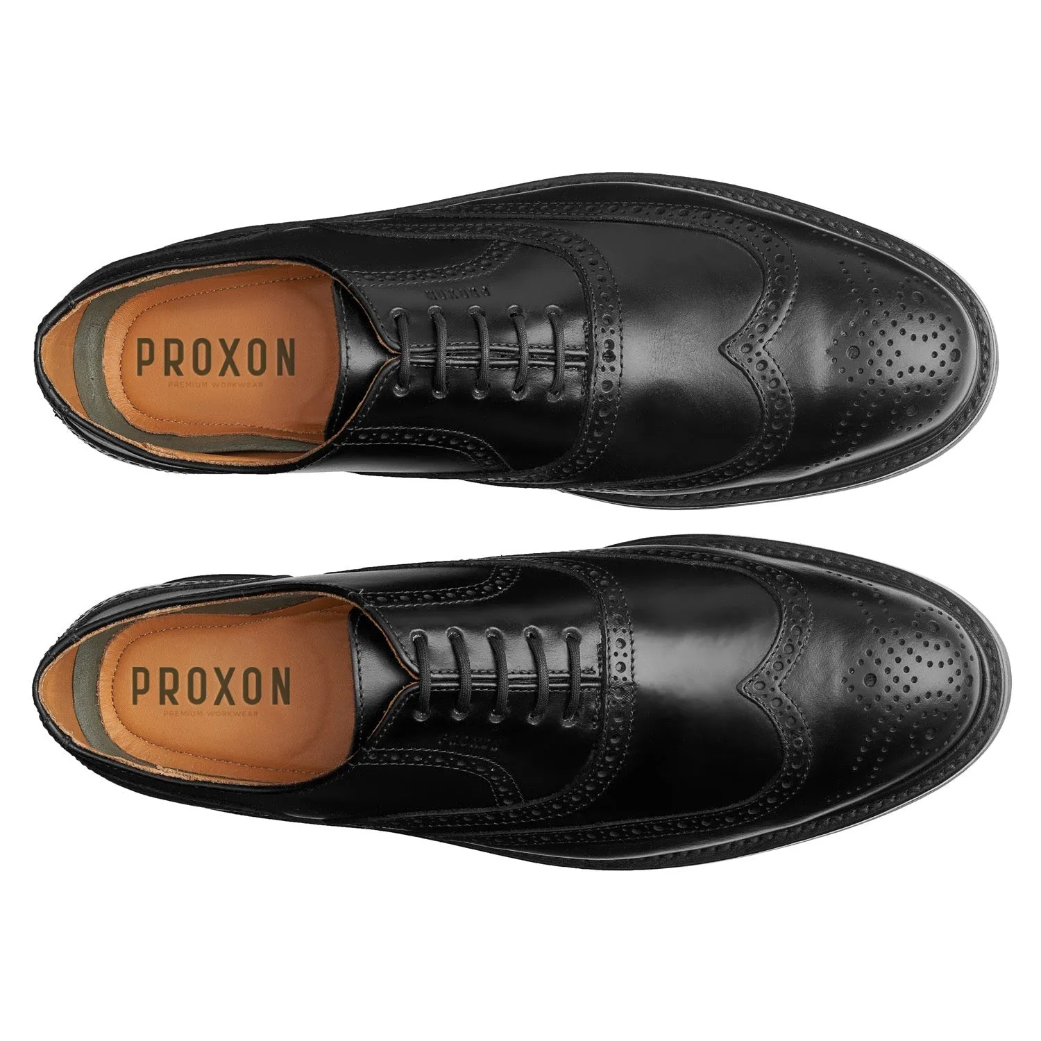 STEEL TOE OXFORD SHOE PILOT BLACK Supportive Comfort