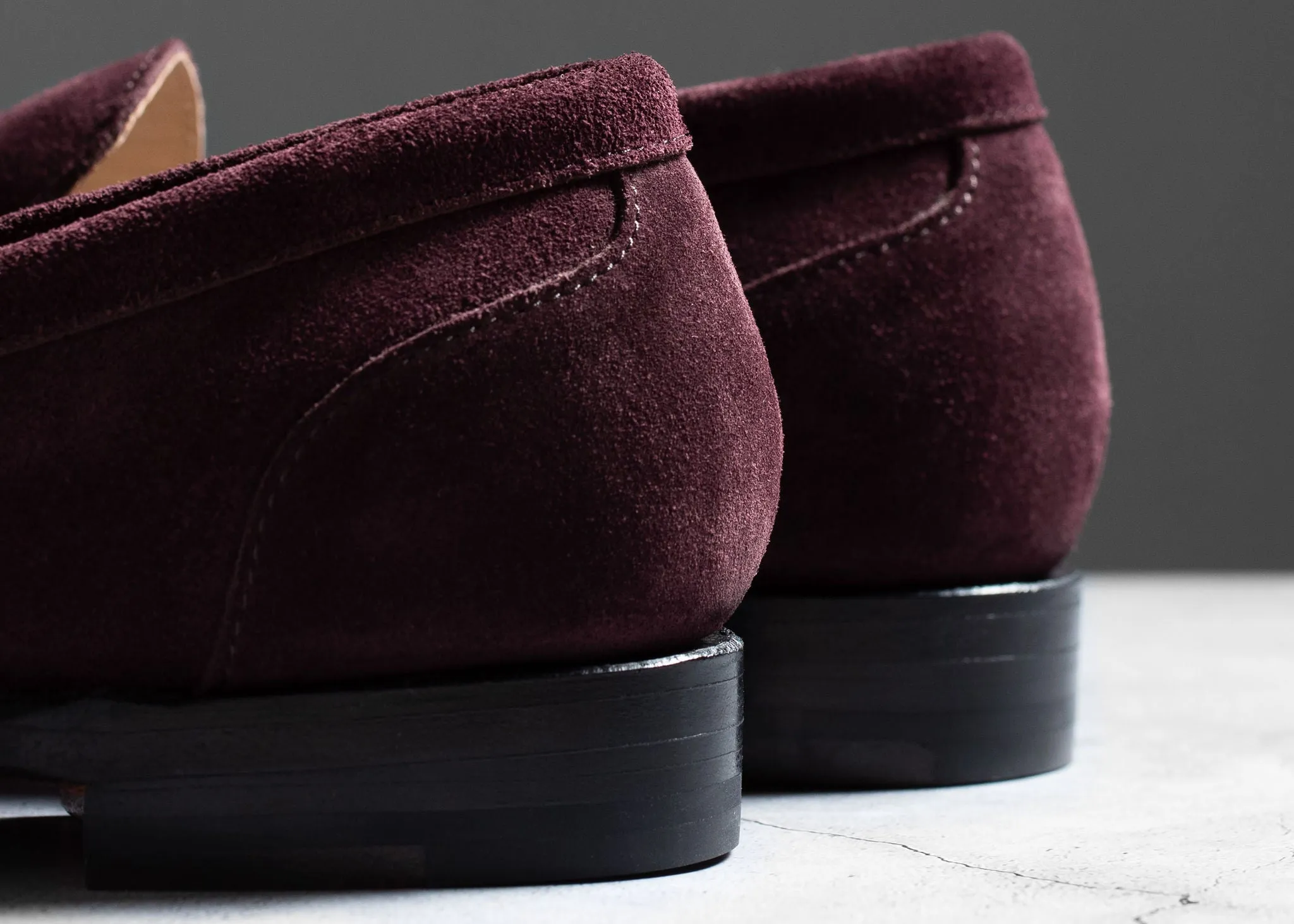 Clara Penny Loafer Berry Suede Light Path