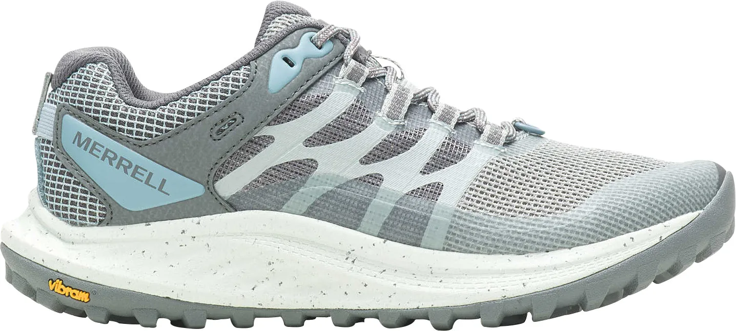 Merrell Antora 3 Womens Trail Running Shoes - Blue Cross Workout Shoe design supports seamless energy transition