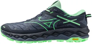 Mizuno Wave Mujin 10 Mens Trail Running Shoes - Blue Urban Runner Support Zone