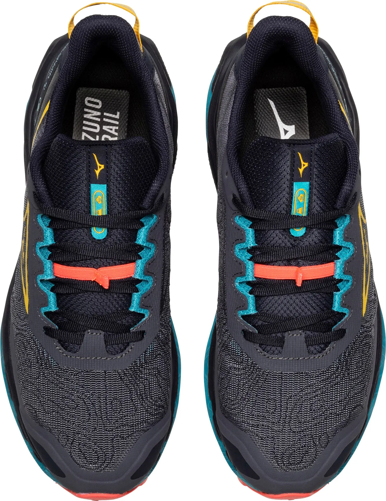 Back Heel Mizuno Wave Mujin 11 Mens Trail Running Shoes - Grey