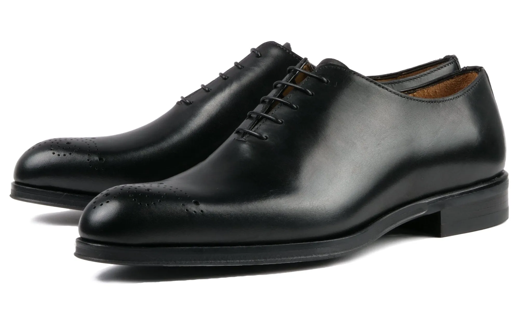 Premium Comfort Soho Wholecut Oxford Brogue Black