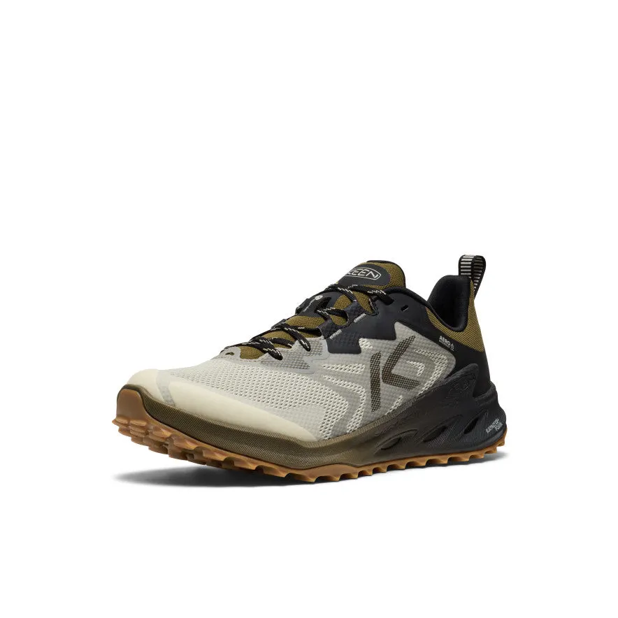 Trail Terrain Stretch knit Men's Zionic NXT Waterproof Hiking Shoe  |  Abbey Stone/Dark Olive