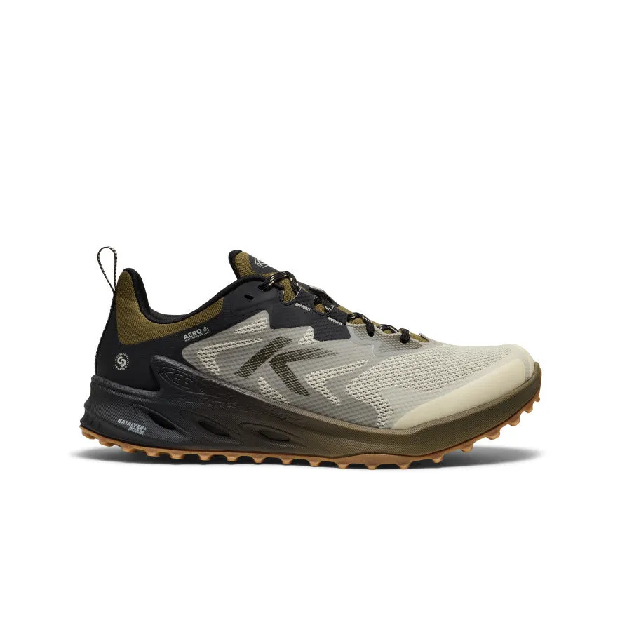 Men's Zionic NXT Waterproof Hiking Shoe  |  Abbey Stone/Dark Olive Shine Silver Mom Fit