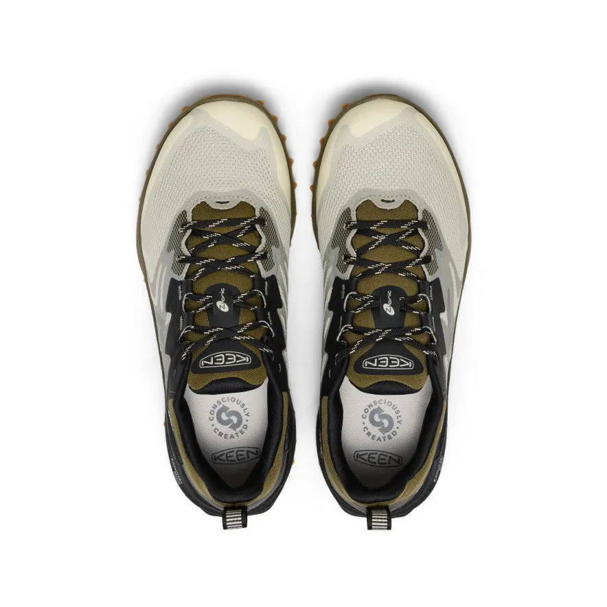 Comfort Padding Men's Zionic NXT Waterproof Hiking Shoe  |  Abbey Stone/Dark Olive