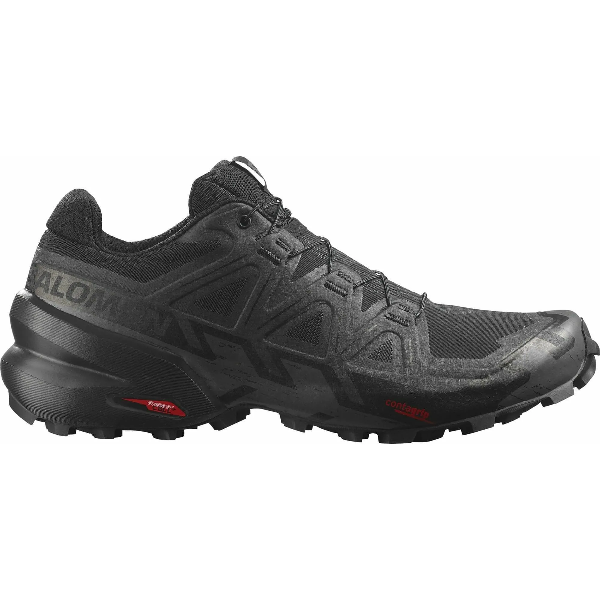 Salomon Speedcross 6 Mens Trail Running Shoes - Black Agility Practice Balance Form