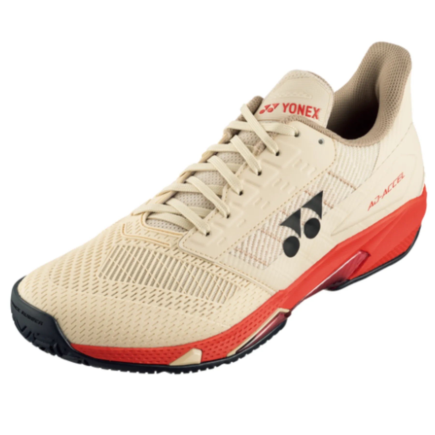Yonex 2025 AD-ACCEL Mens All Court Tennis Shoes - Sand Beige Balanced Fit