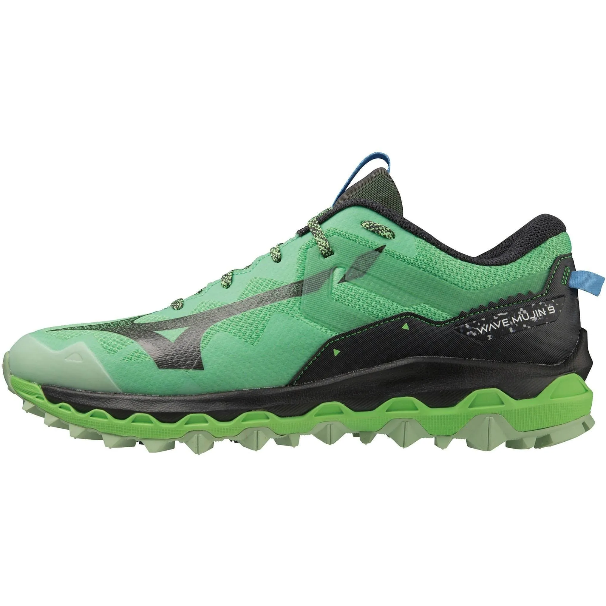 Lateral Control Mizuno Wave Mujin 9 Mens Trail Running Shoes - Green