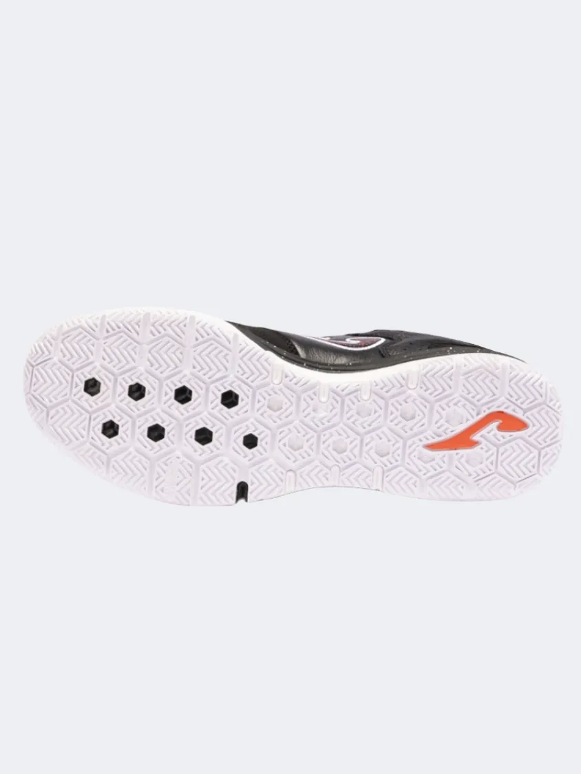 Abrasion resistant Joma Top Flex Rebound 2401 Indoor Men Football Shoes Black/White