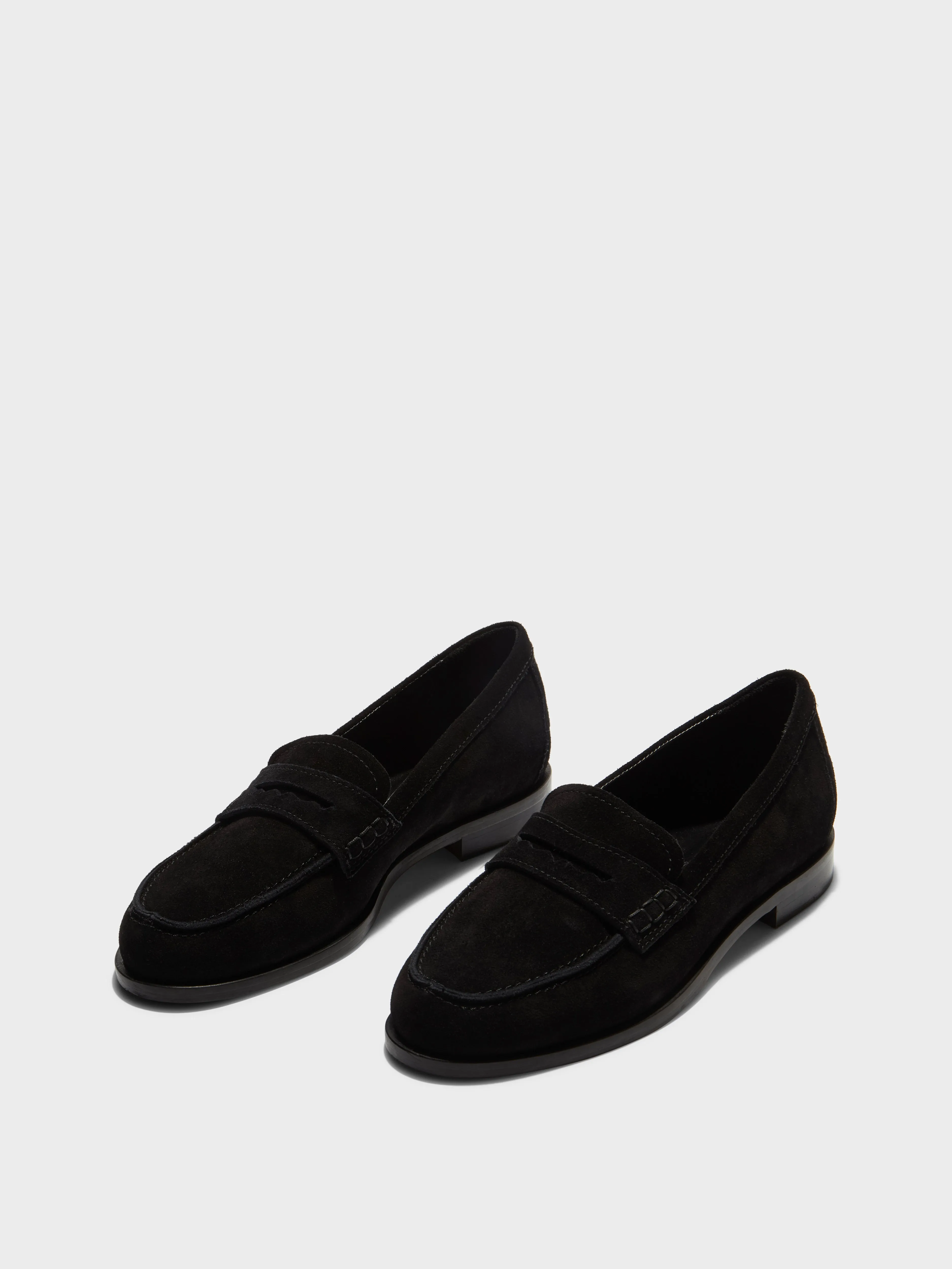 Oscar Suede Loafers Durable Leather Padded collar