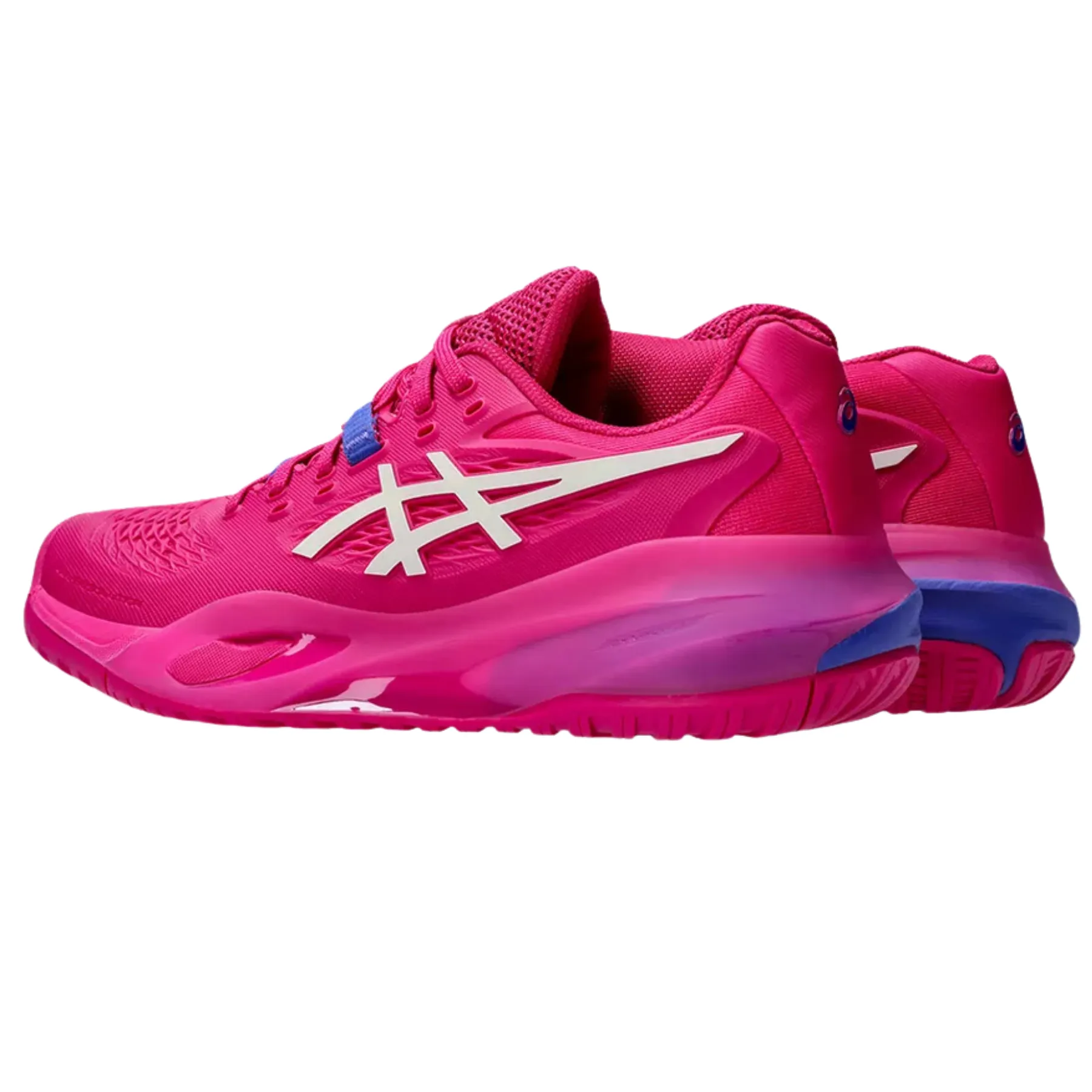 padded insole Fashionable Asics Gel Resolution X Hard Court Womens Tennis Shoes - Bright Rose/Cream