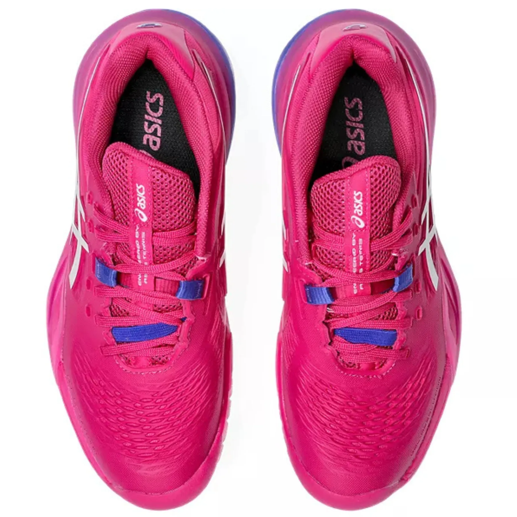 Performance Asics Gel Resolution X Hard Court Womens Tennis Shoes - Bright Rose/Cream