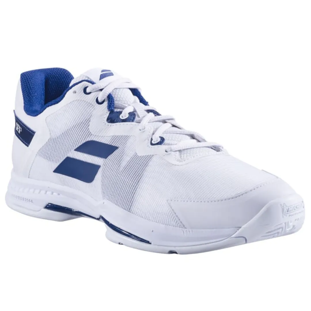 Babolat SFX3 All Court Men Tennis Shoes - White/Navy High Performance Breathable knit