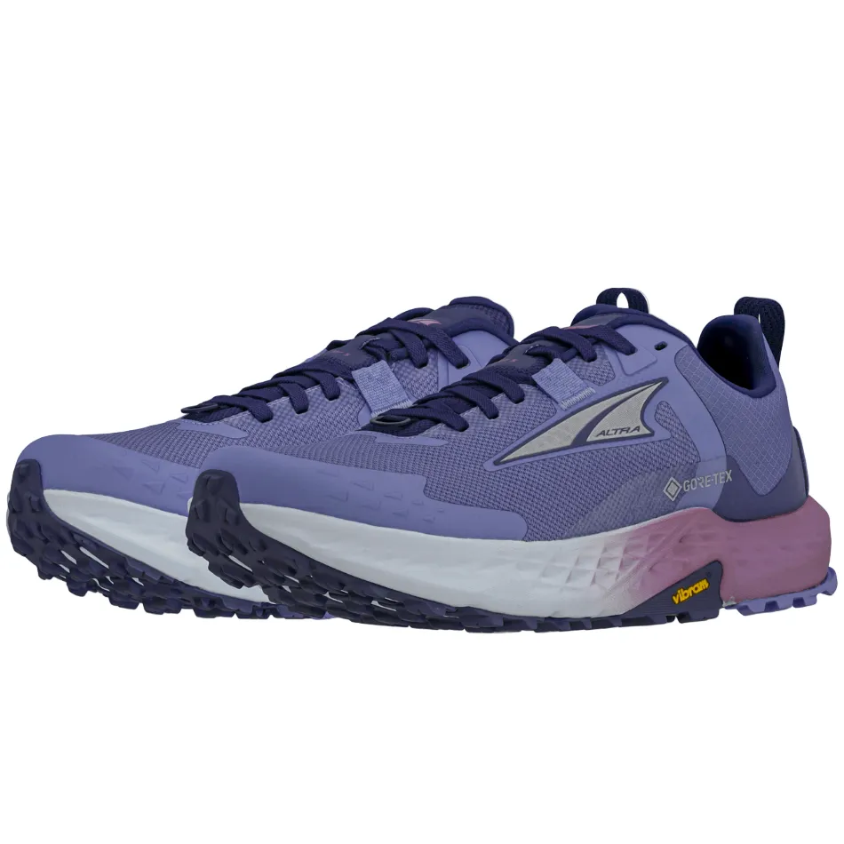 Altra Women's Timp 5 GTX Trail Running Shoes in Purple AW25 Elastic laces ice hockey shoes
