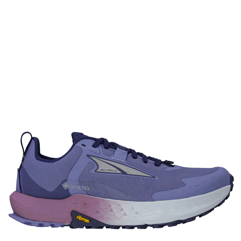 Comfortable Collar adjustable fit shoes Altra Women's Timp 5 GTX Trail Running Shoes in Purple AW25
