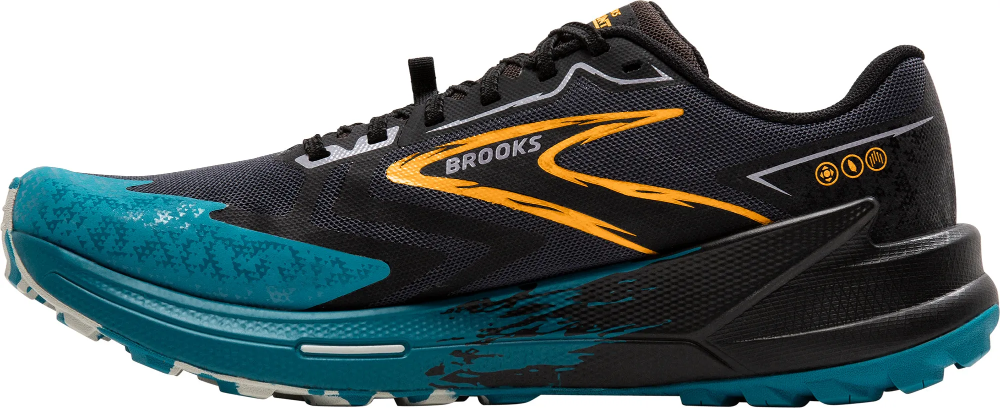 Brooks Catamount 3 Mens Trail Running Shoes - Black Flexible Sole Agile Fit