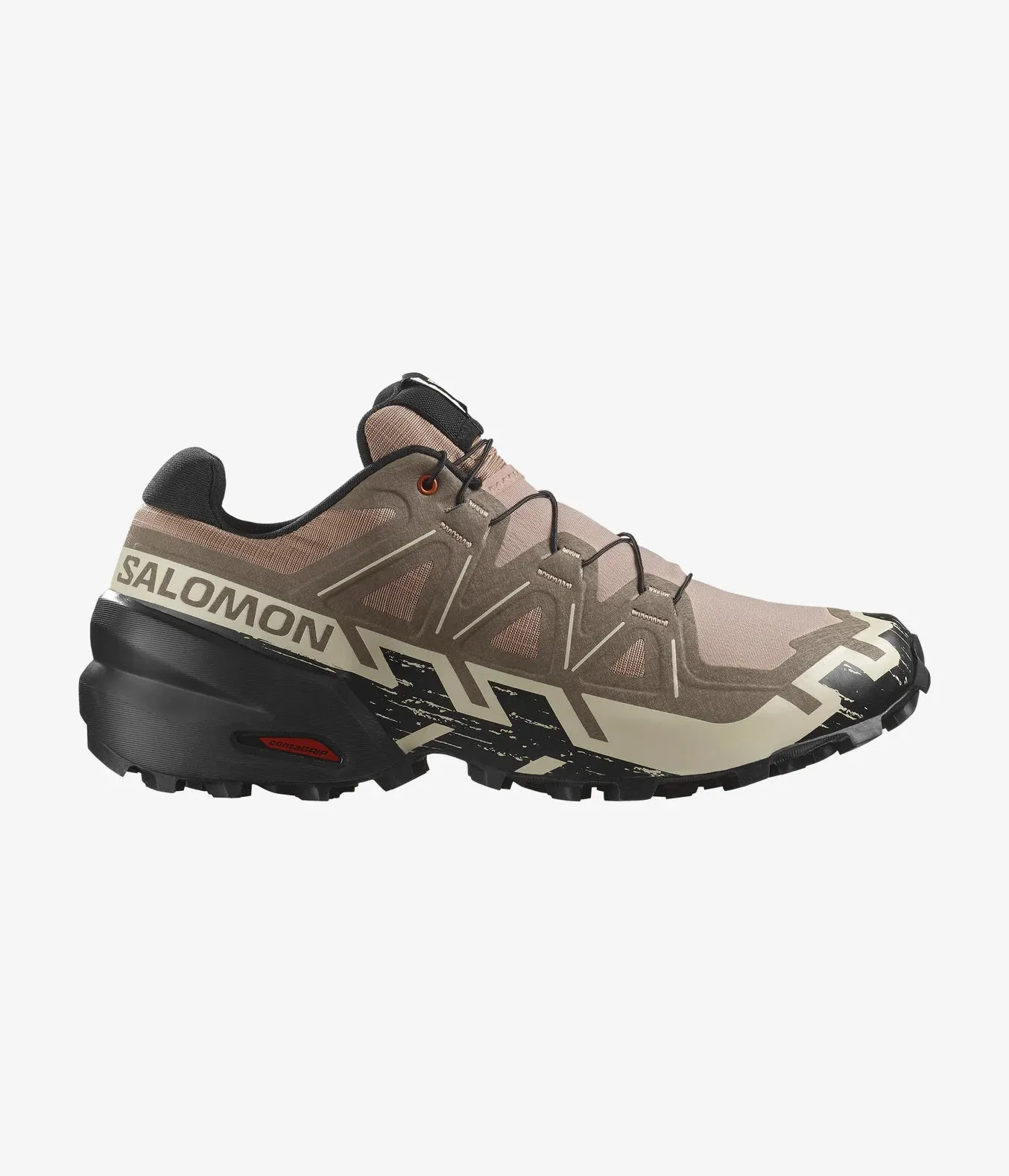 Secure lacing holds foot in place without constriction Speedcross 6 (Men's)