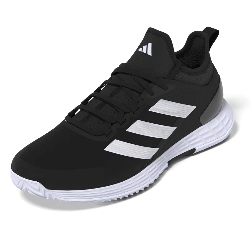 Adidas Adizero Ubersonic 4.1 Mens Tennis Shoes - Core Black / White / Grey Four Comfortable Heel Foot alignment