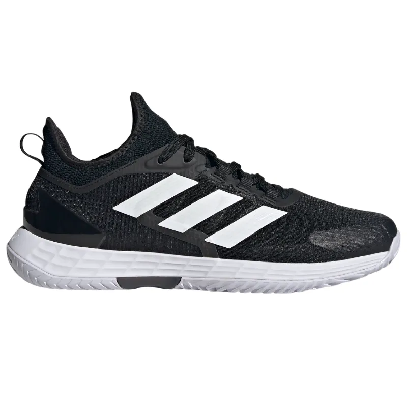 Adidas Adizero Ubersonic 4.1 Mens Tennis Shoes - Core Black / White / Grey Four ergonomic