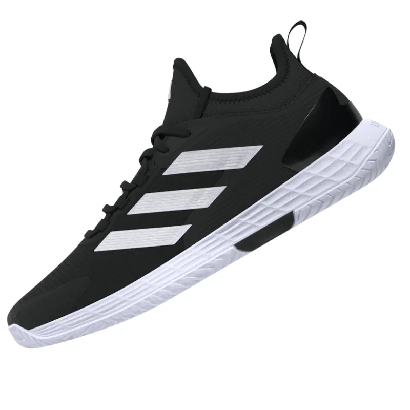 Smooth Walk Recreational Athletes Adidas Adizero Ubersonic 4.1 Mens Tennis Shoes - Core Black / White / Grey Four