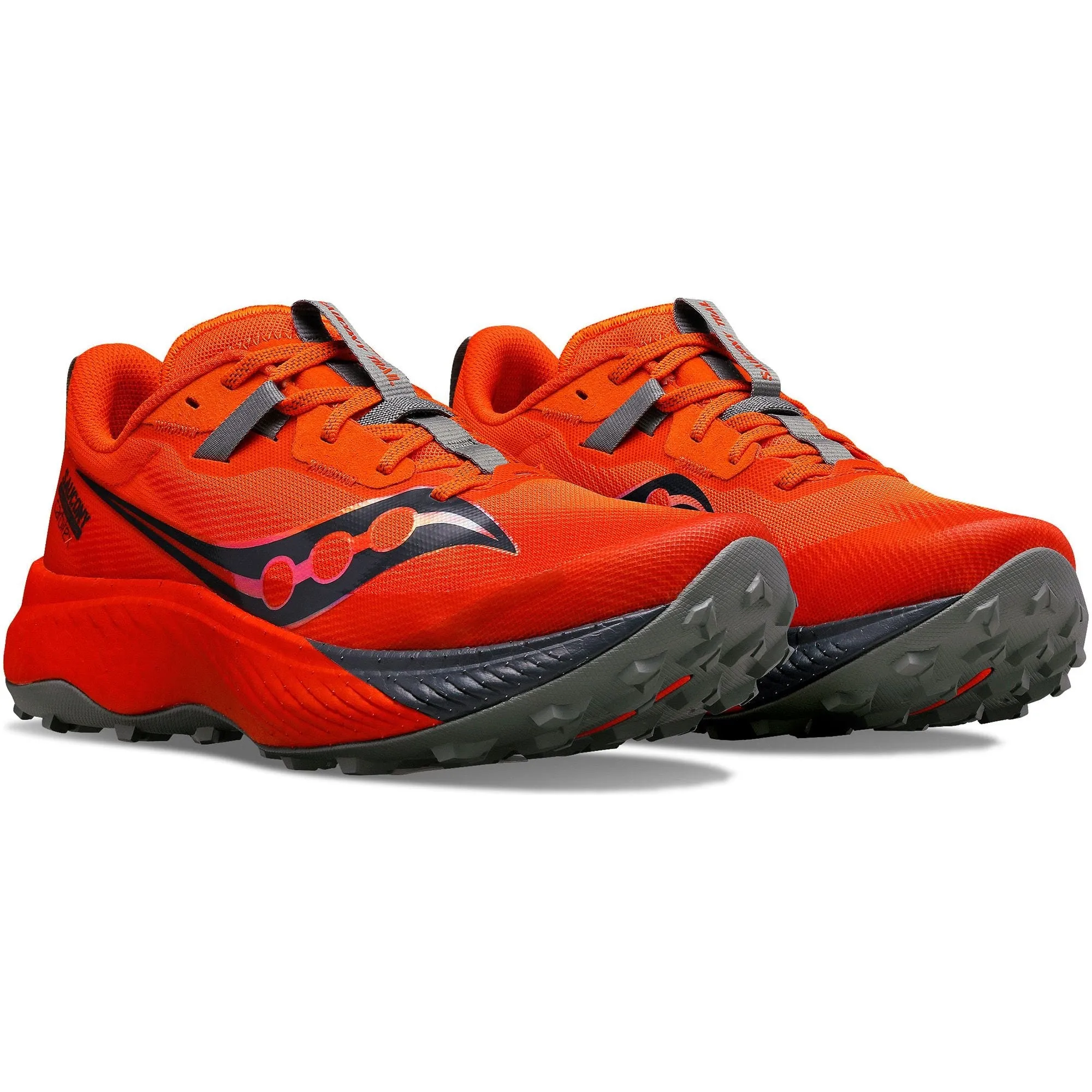 Speed Drill Pace Ready Saucony Endorphin Edge Mens Trail Running Shoes - Red