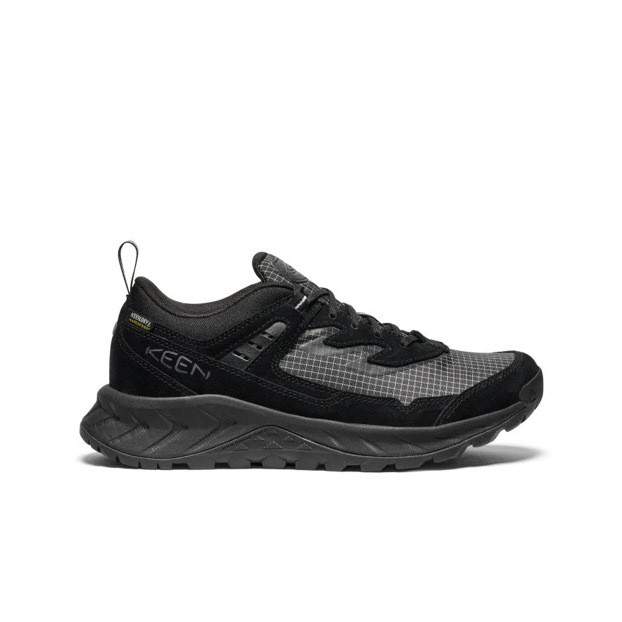 Heel cushioning promotes balance during step-backs Women's Hightrail EXP Waterproof Shoe  |  Black/Magnet