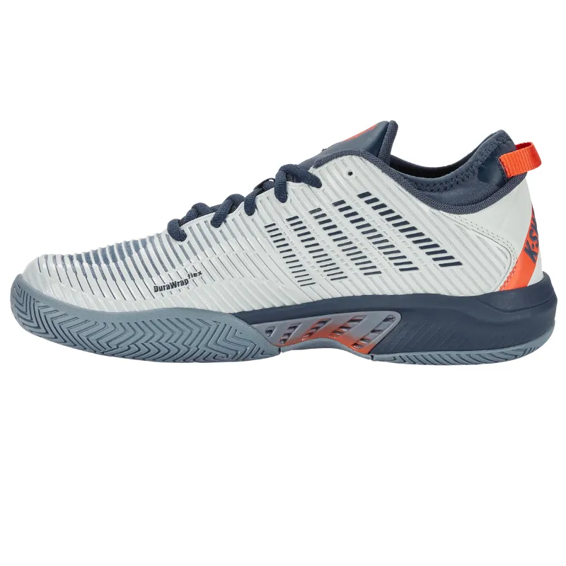 Performance Wear Lace Up K Swiss Hypercourt Supreme AC Blue Blush / Orion Blue / Ibis Mens Tennis Shoes