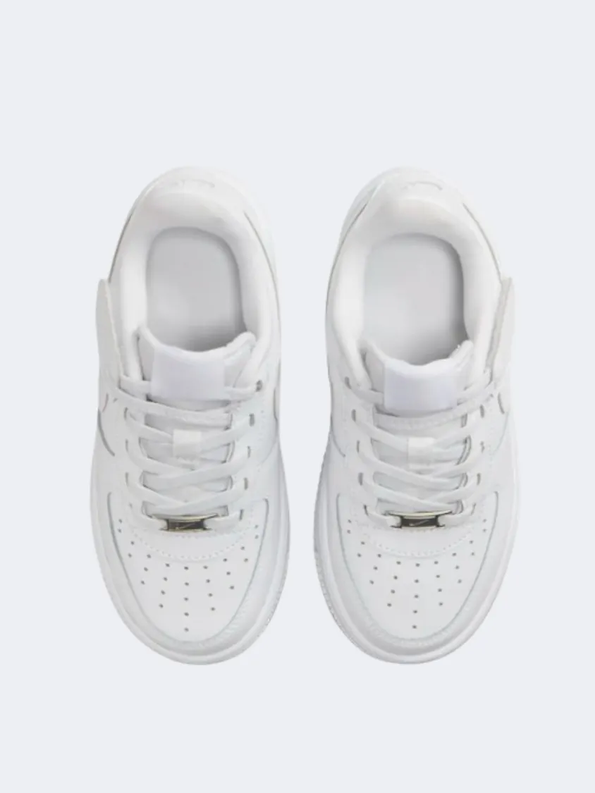 Nike Air Force 1 Easyon Ps Boys Lifestyle Shoes White Energy Core Leather