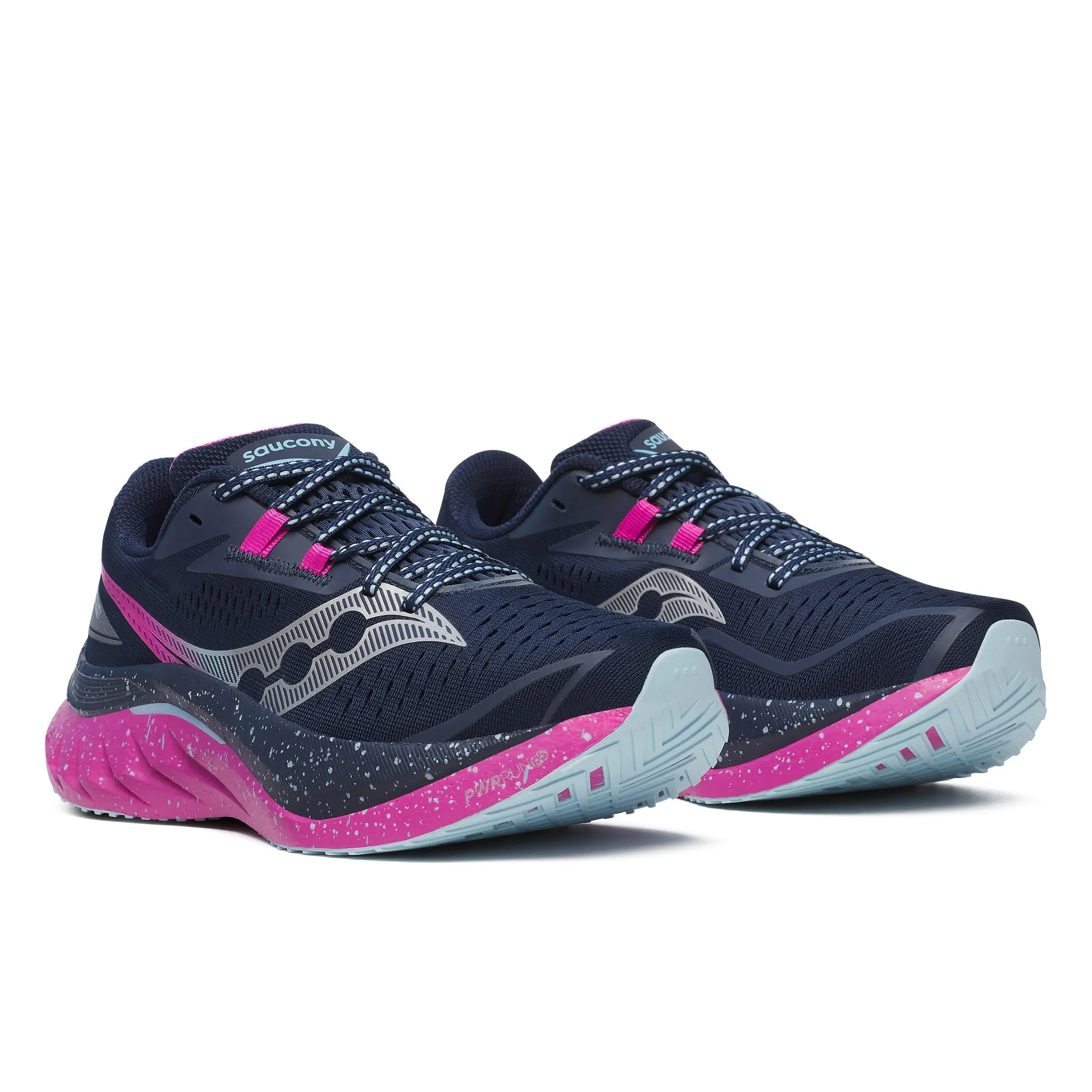 Saucony Women's Endorphin Speed 4 Running Shoes in Navy/Fuchsia SS25 for running