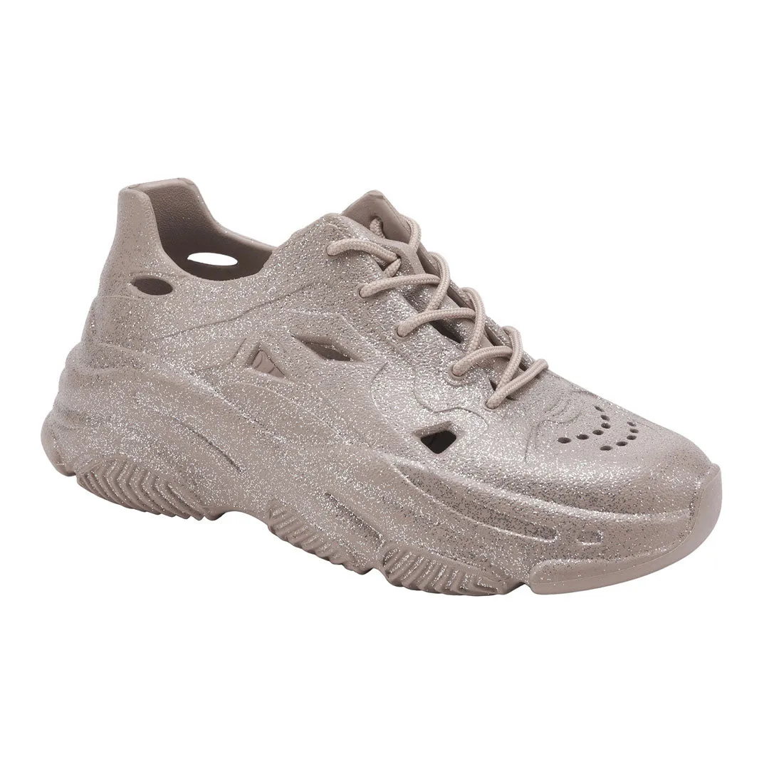 Comfortable ankle Fierce - Beige Glitter