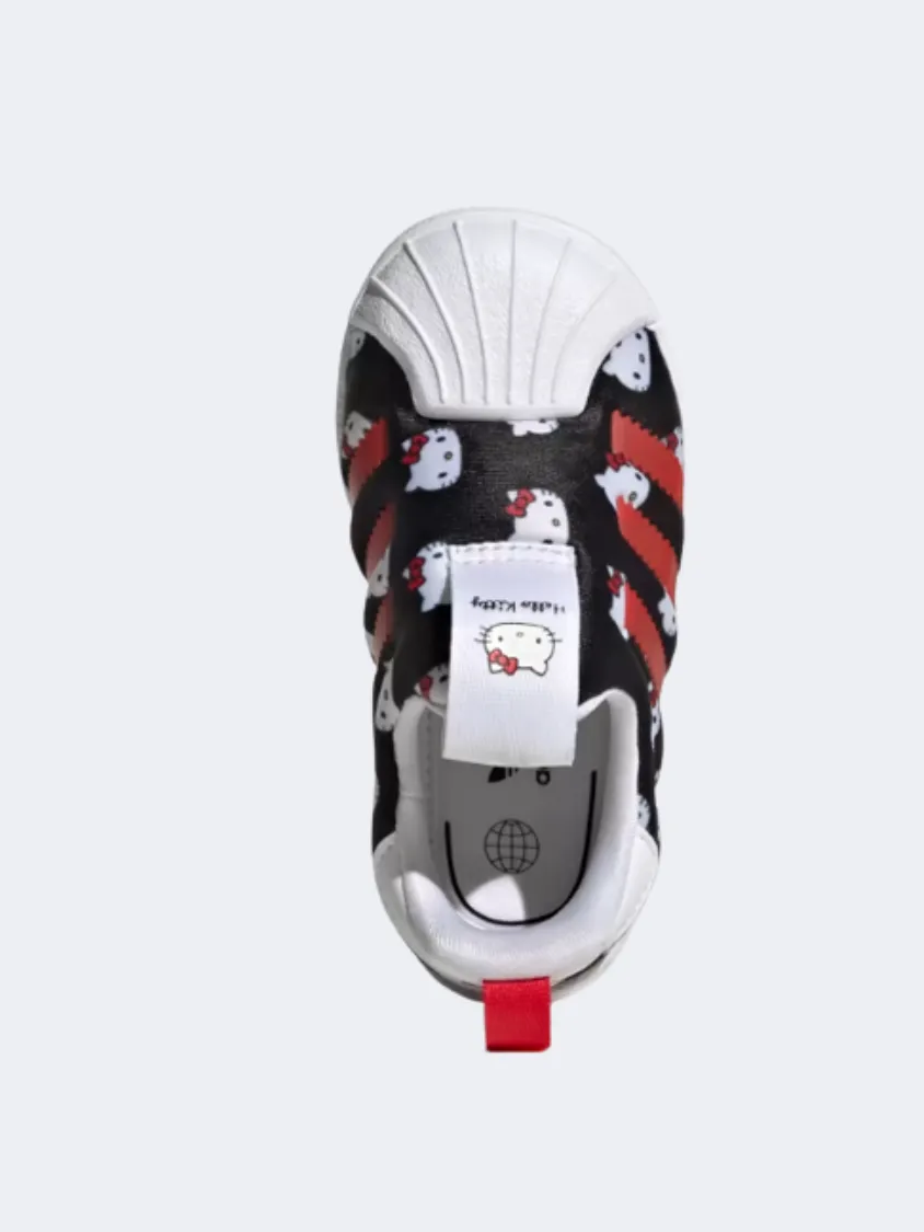 Adidas HELLO KITTY SUPERSTAR 360 INFANT-GIRLS ORIGINAL shoes White /Black/Red Canvas Cool Sun Glow