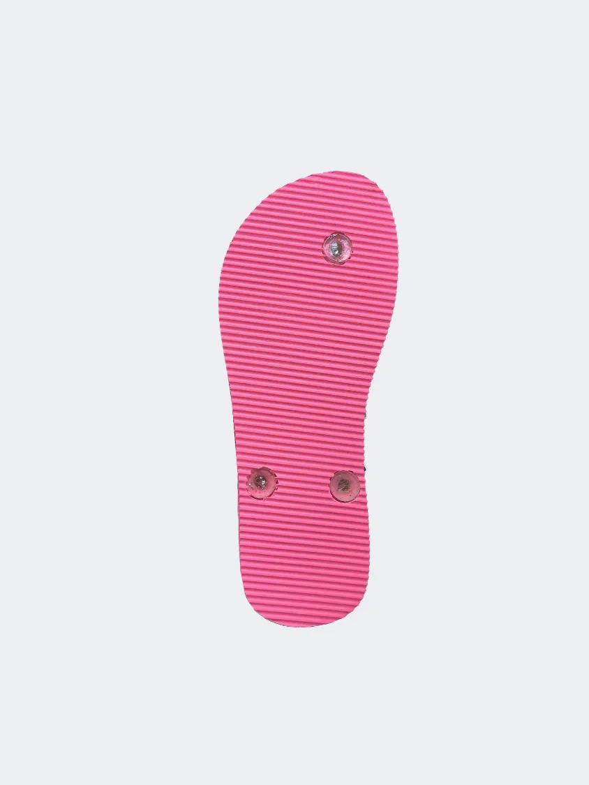 Padded collar Oil And Gaz Sheet Kids Beach Slippers Pink
