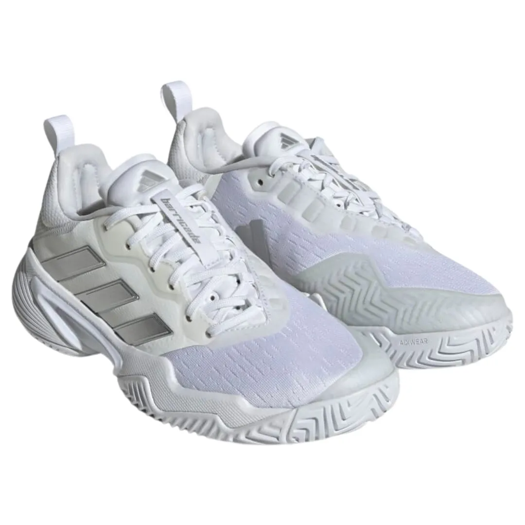Breathable panel Adidas Barricade Womens Tennis Shoes - White