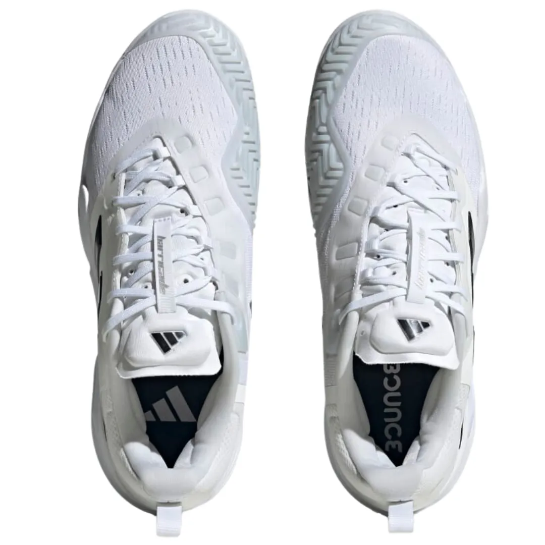 Adidas Barricade Mens Tennis Shoes - White/Black/Silver Stable Step Soft Interior