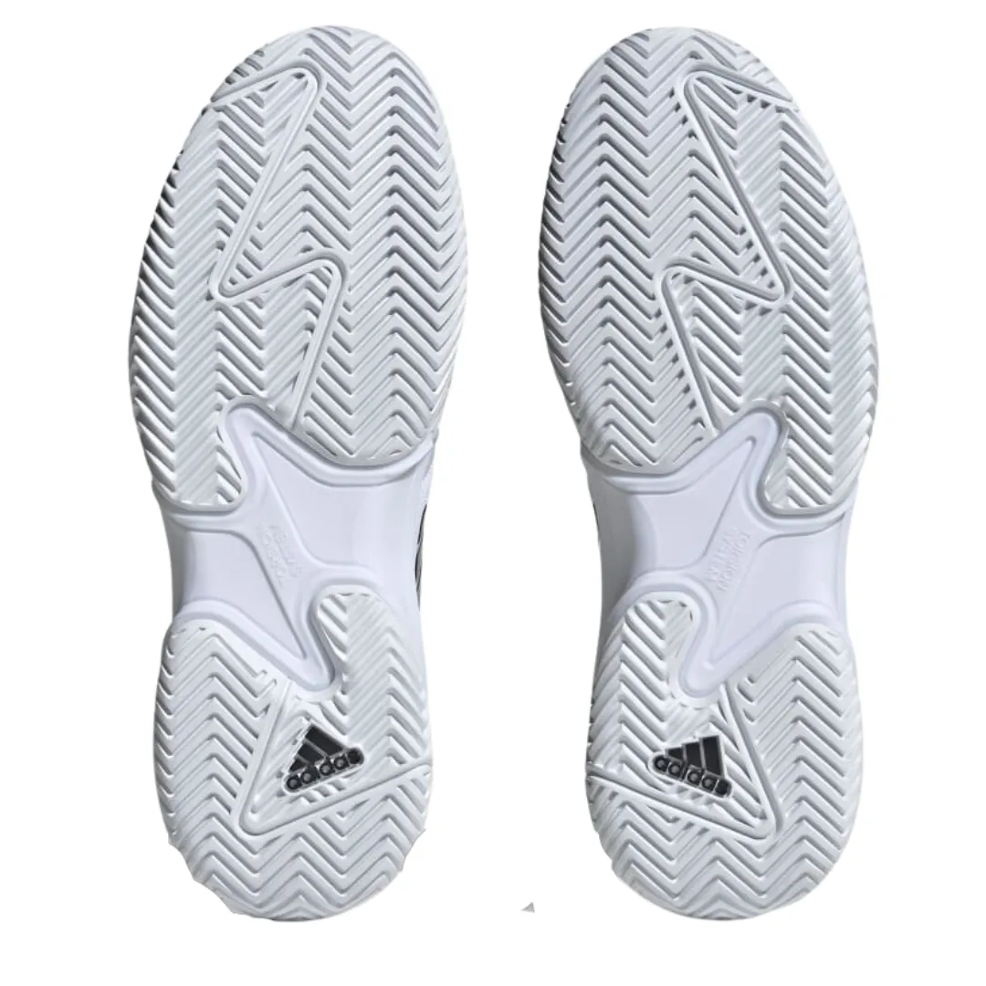 Athletic Design Court Adidas Barricade Mens Tennis Shoes - White/Black/Silver