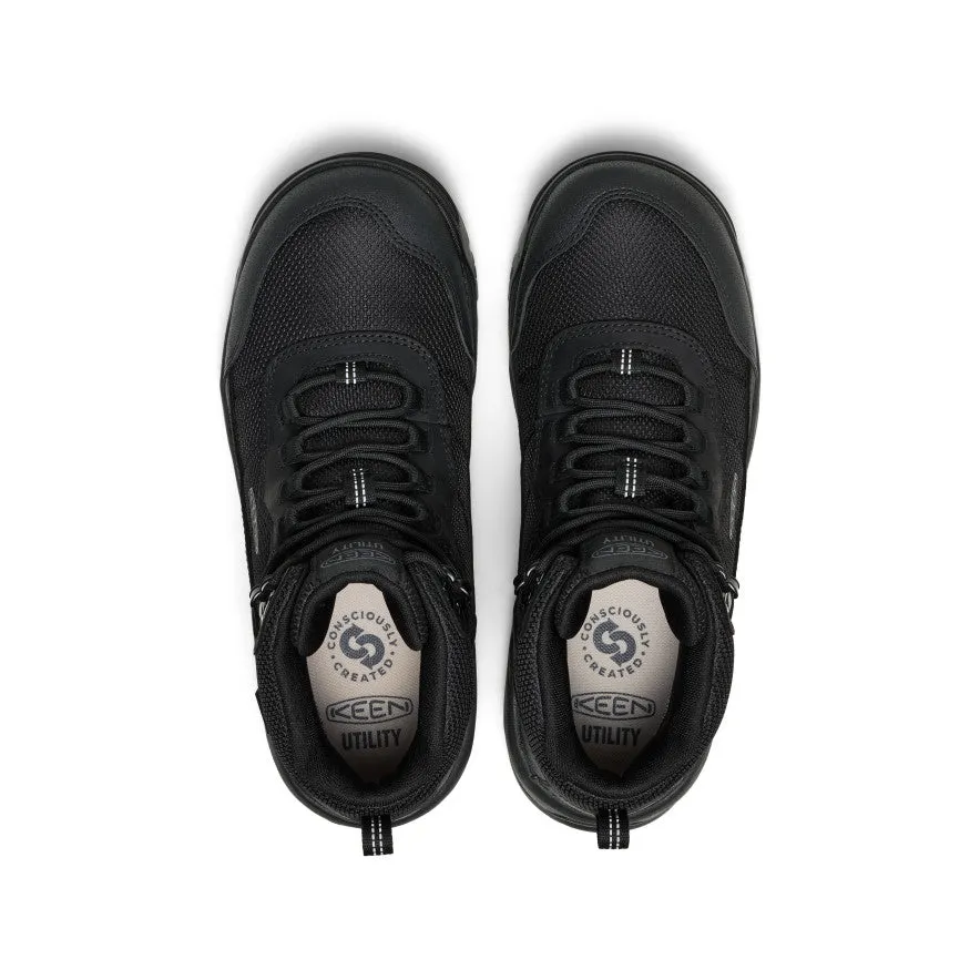 Daily Workout Men's Skokie Waterproof Work Boot (Soft Toe)  |  Black/Black