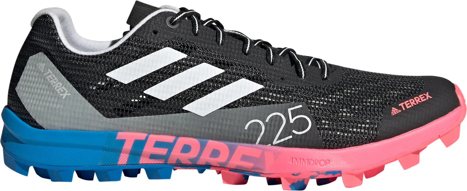 Spring Cushion adidas Terrex Speed SG Mens Trail Running Shoes - Black