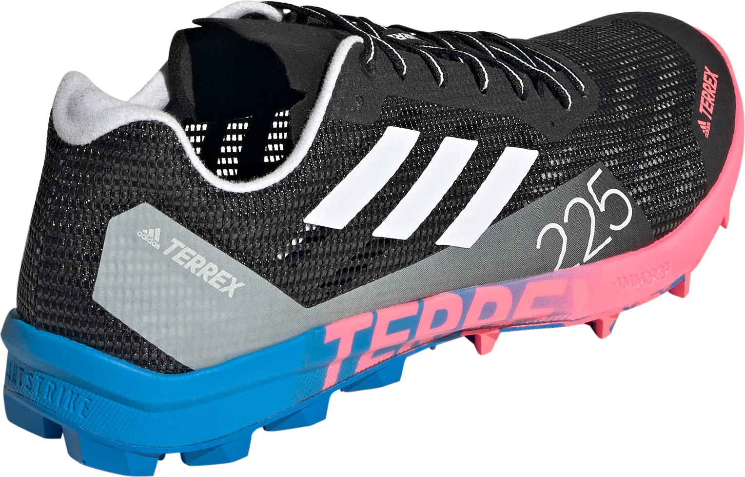 Sole plate supports clean takeoffs and fast deceleration adidas Terrex Speed SG Mens Trail Running Shoes - Black