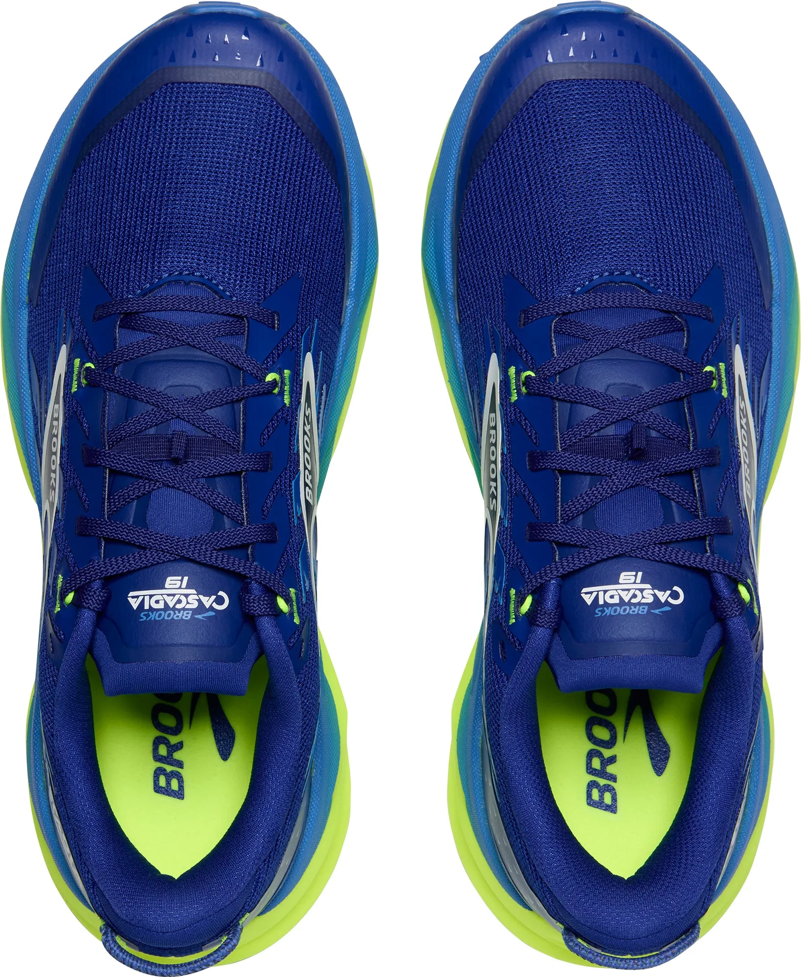 Brooks Cascadia 19 Mens Trail Running Shoes - Blue Free Flex Quick Jump